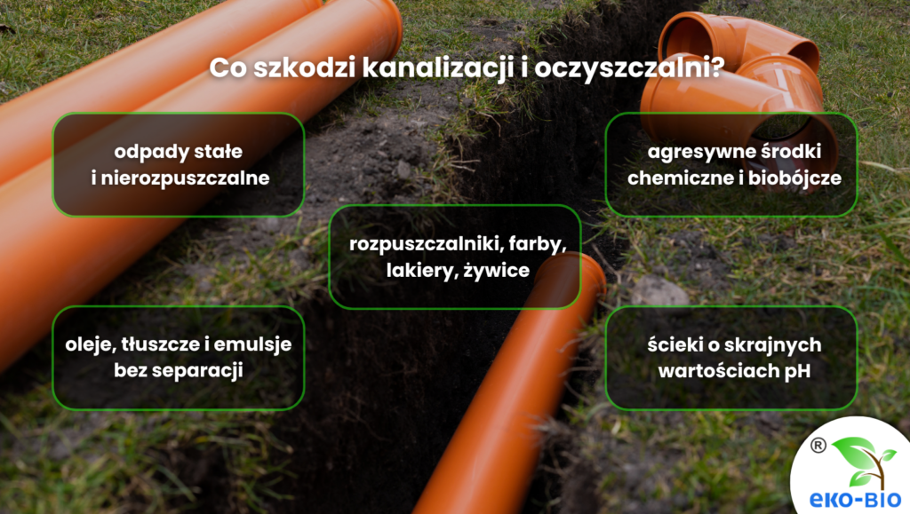 Co nie powinno się znaleźć w kanalizacji