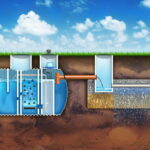 Przydomowa oczyszczalnia biologiczna EKO-BIO 2500 l do 5 osób z poletkiem rozsączającym