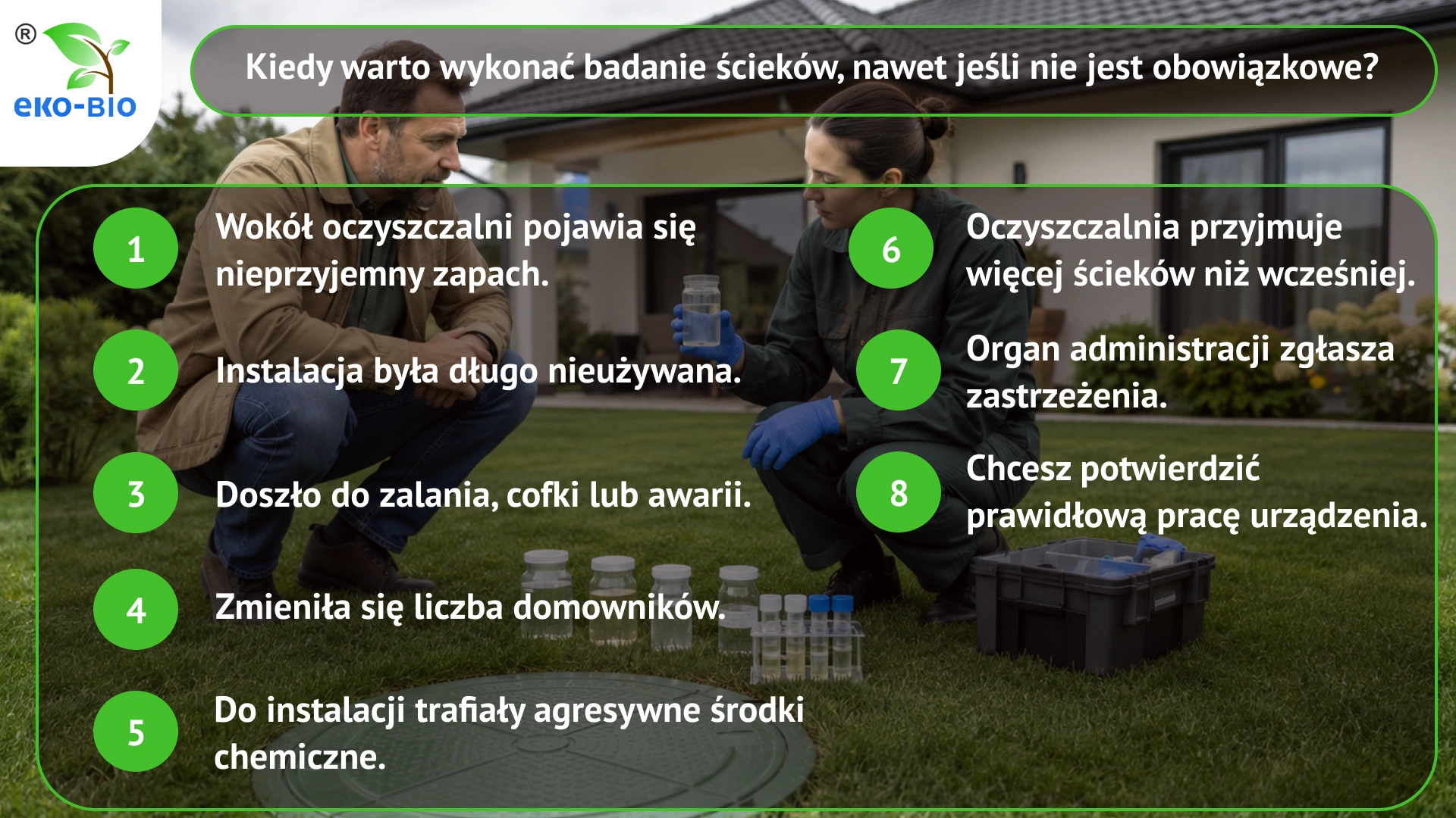 Kiedy warto wykonać badanie ścieków, nawet jeśli nie jest obowiązkowe?