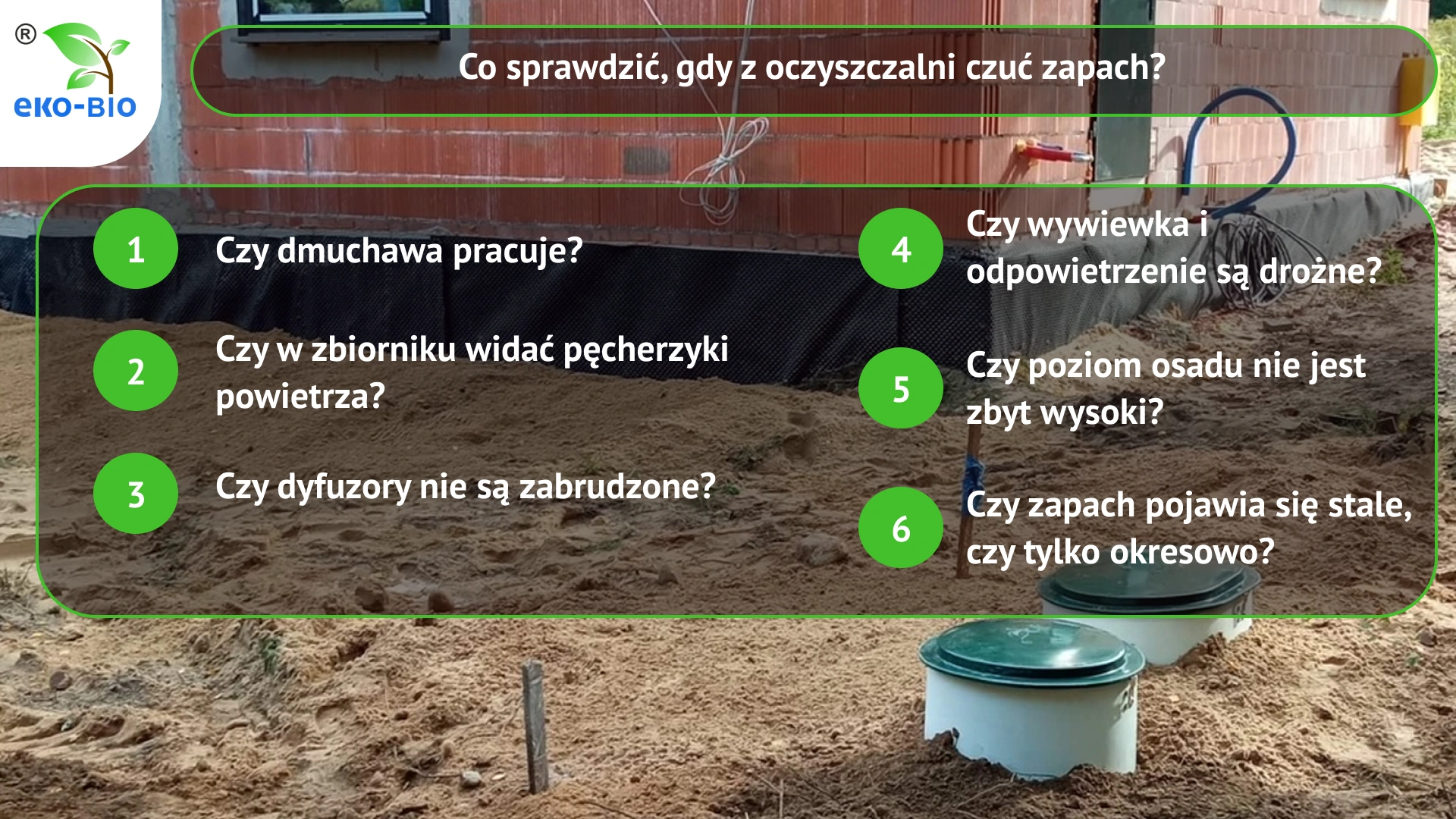 Co sprawdzić gdy z oczyszczalni czuć zapach?