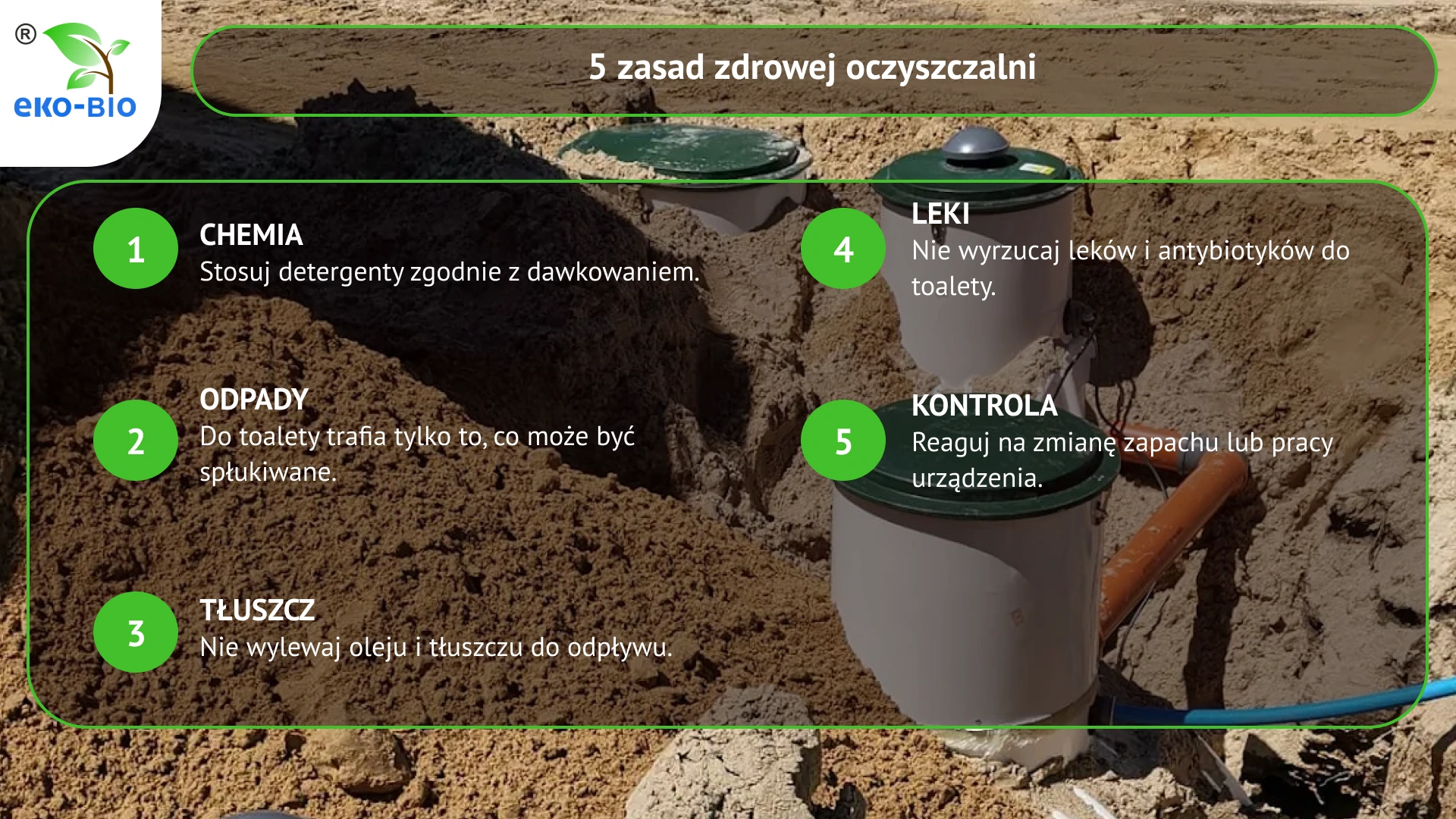 5 zasad zdrowej oczyszczalni