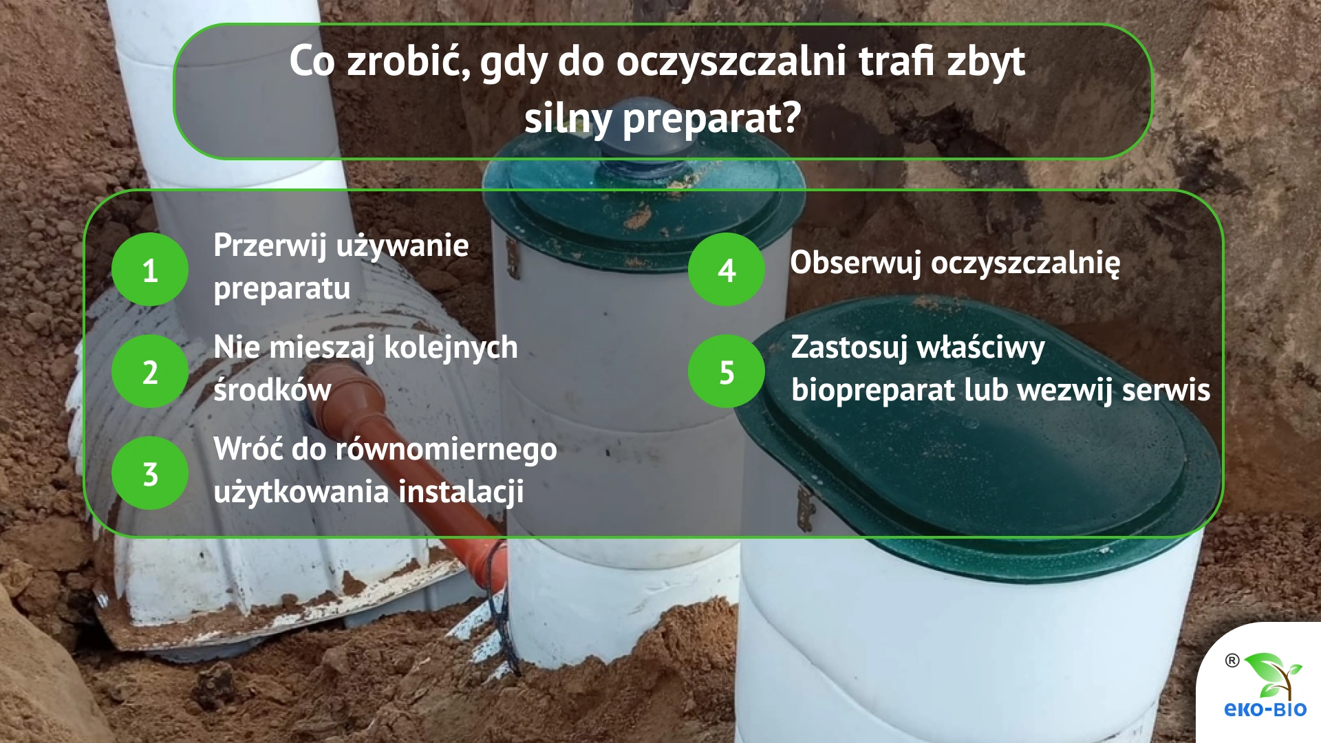 Co zrobić, gdy do oczyszczalni trafi zbyt silny preparat?