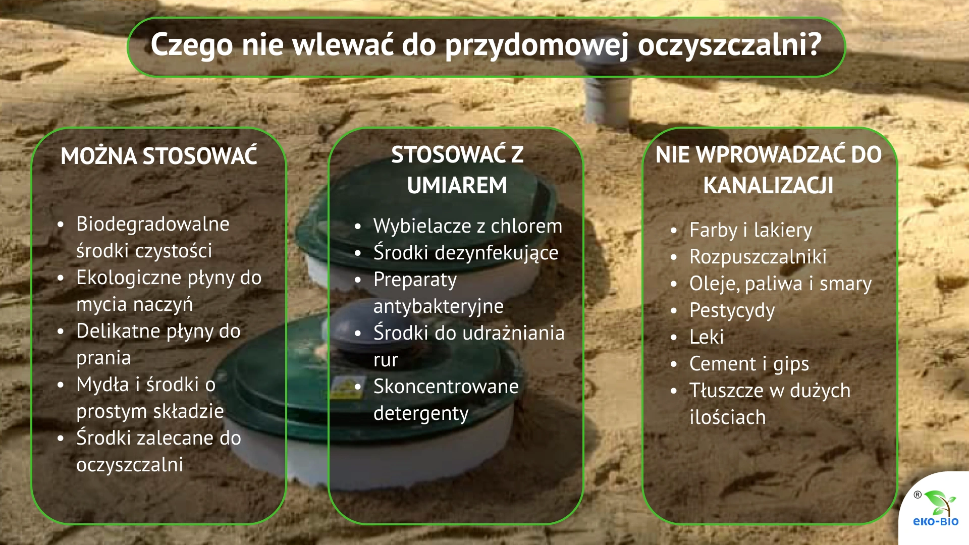 Czego nie wlewać do przydomowej oczyszczalni?