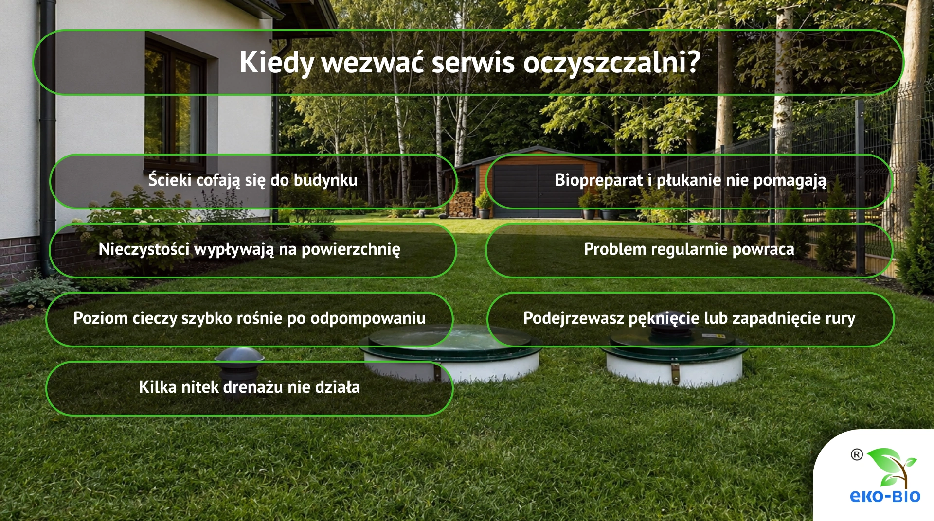 Kiedy wezwać serwis oczyszczalni?