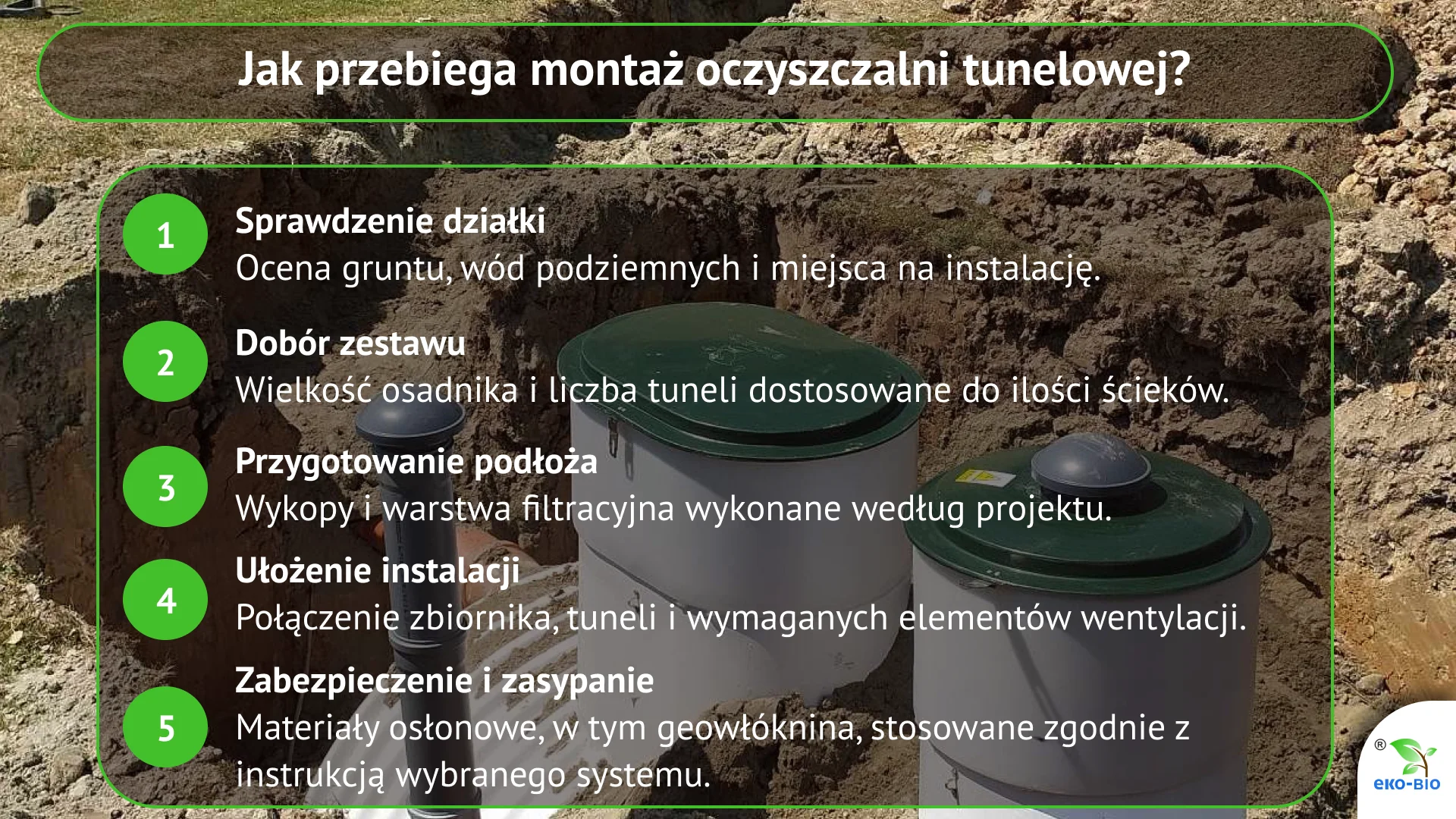 Jak przebiega montaż oczyszczalni tunelowej?